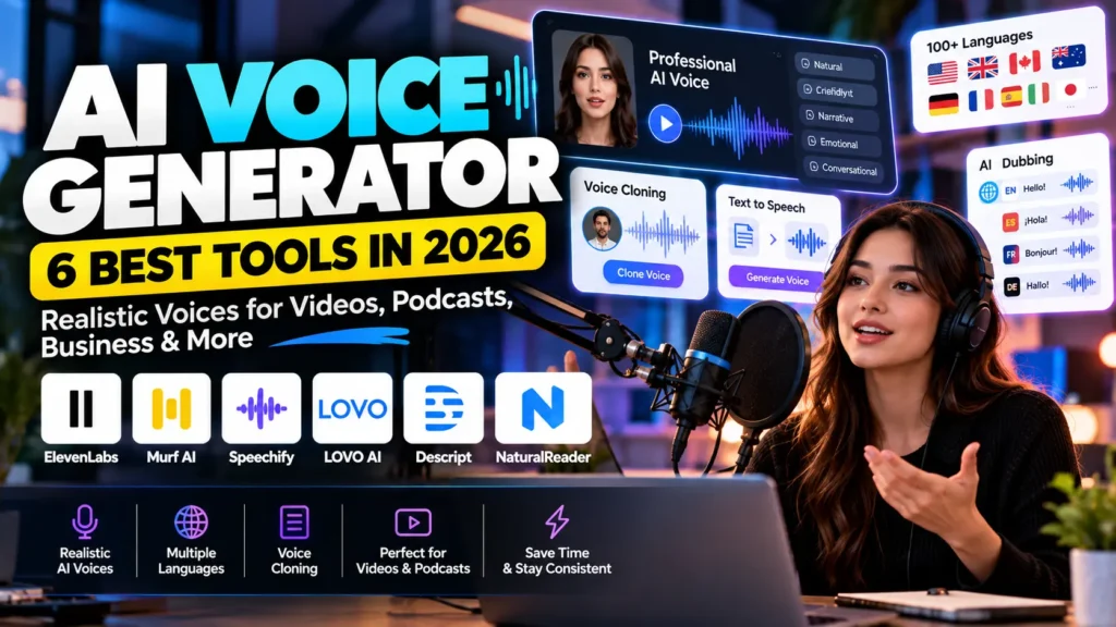 AI voice generator tools in 2026