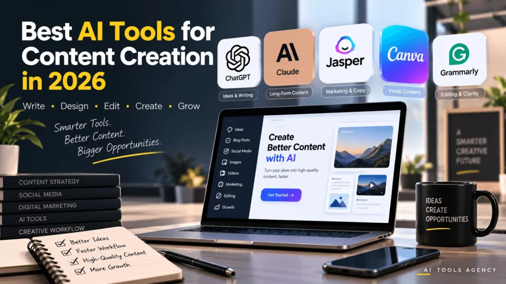 Best AI tools for content creation in 2026