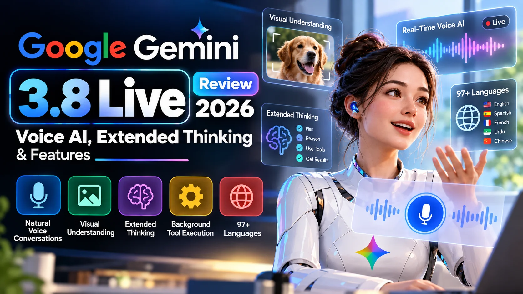 Gemini 3.8 Live Review 2026 voice AI and Extended Thinking
